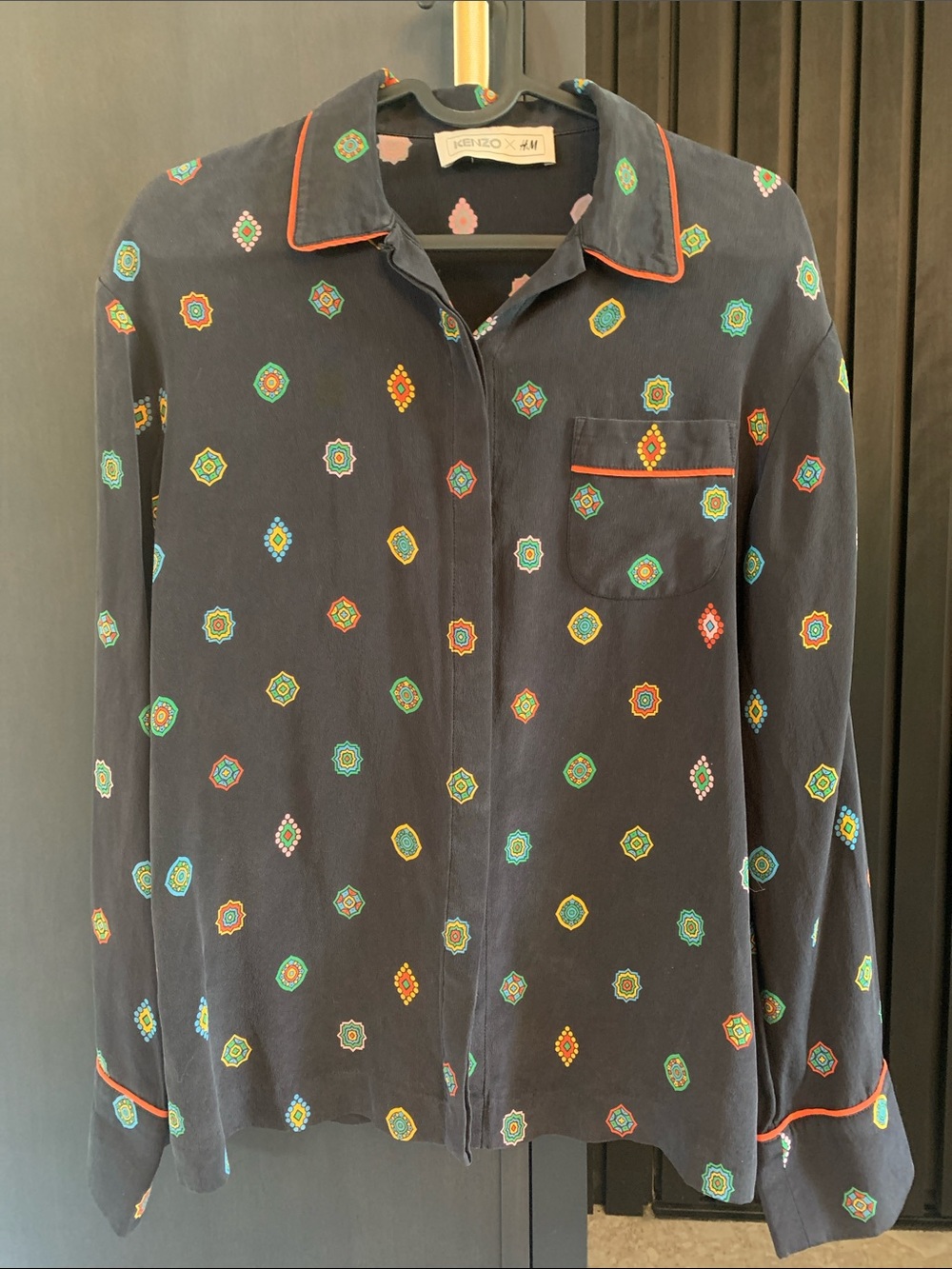 Kenzo X H&M 100% silk blouse size 4